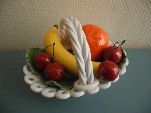EXLECO Corbeille à Fruits avec Forme de Vague, Panier à Fruits en Métal
