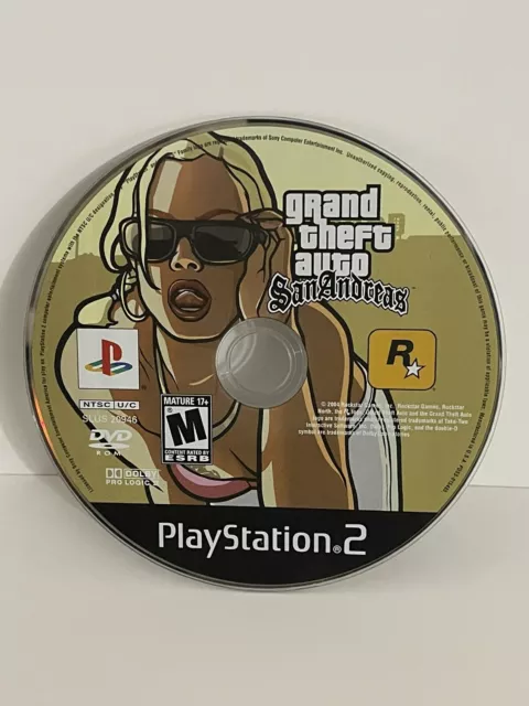 Grand Theft Auto San Andreas Playstation 2 Bloqueado Dvd Ps2