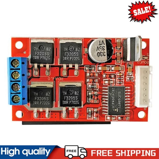 BRUSH MOTOR DRIVER Controls Module PWM DC Motor Speed Controller DC 12V ...