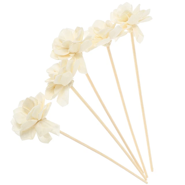 5pcs décoratif fleur de diffuseur sticks remplacement diffuseur dahlia home