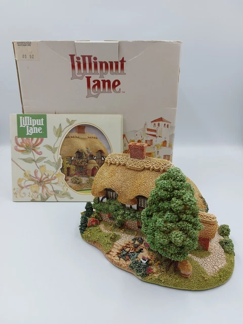 Lilliput Lane Honeysuckle Cottage 1992 10th anniversary Limited Edition BOXED