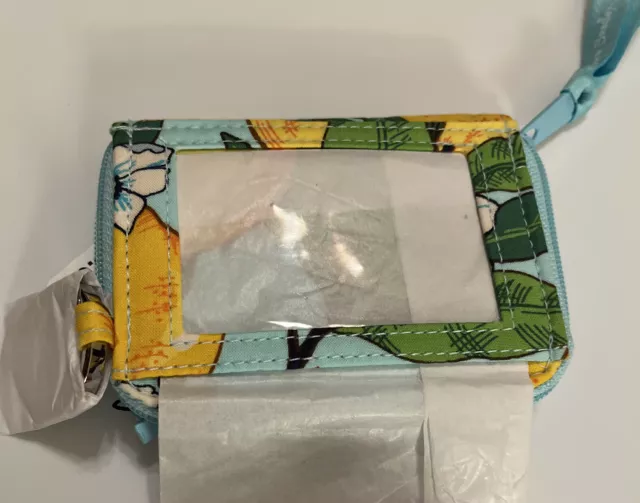 Vera Bradley RFID Petite Zip Around Wallet in Lemon Grove MSRP 55.00