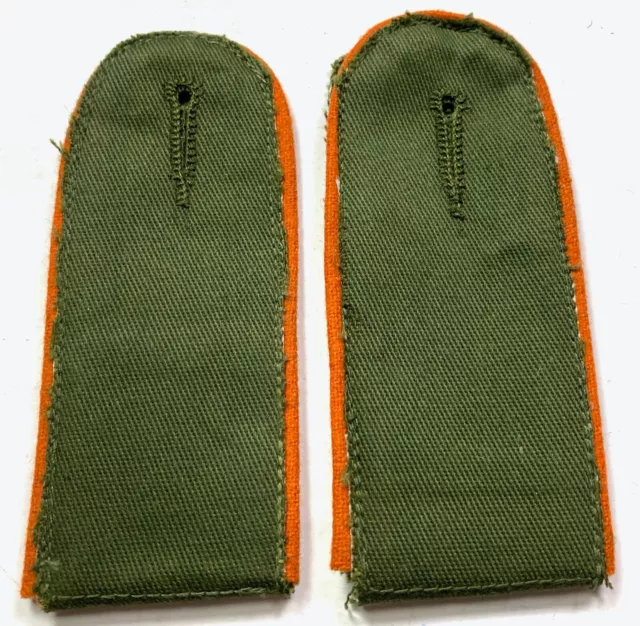 WWII GERMAN AFRIKA KORP DAK TUNIC SHOULDER BOARDS-Feldgendarmerie FIELD POLICE