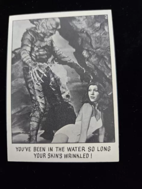 1973 Creature Feature Youll Die Laughing Topps Card Creature Black Lagoon 114