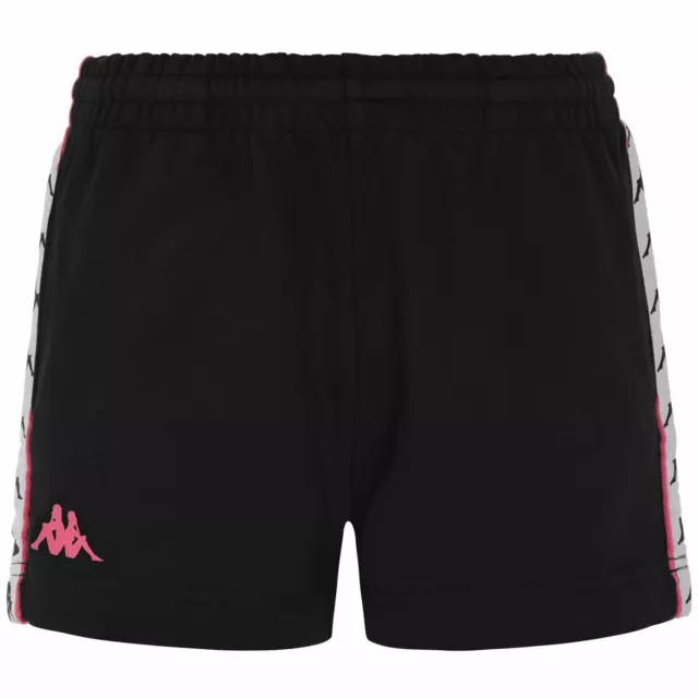 Kappa Shorts Mujer En Sudadera Luz Con Banda Lateral Pantalones Cortos Deportivo