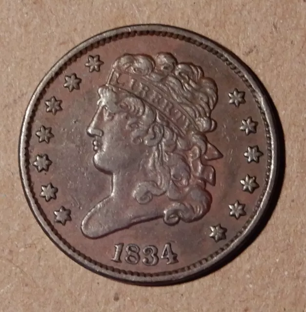 1834 Classic Head Half Cent