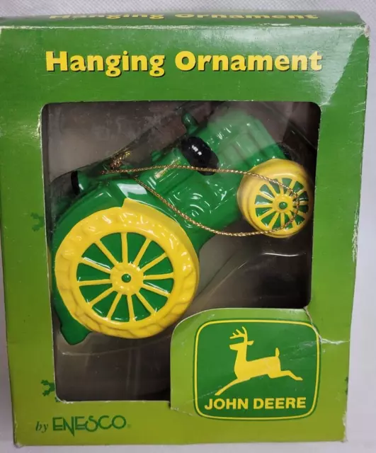 John Deere Tractor Enesco Hanging Ornament 2000