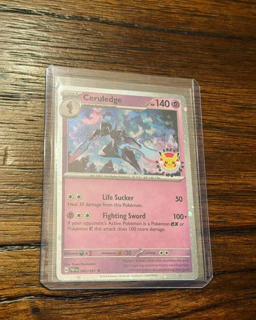 CERULEDGE POKEMON DAY 2024 STAMPED Promo Card Pokemon EXCLUSIVE
