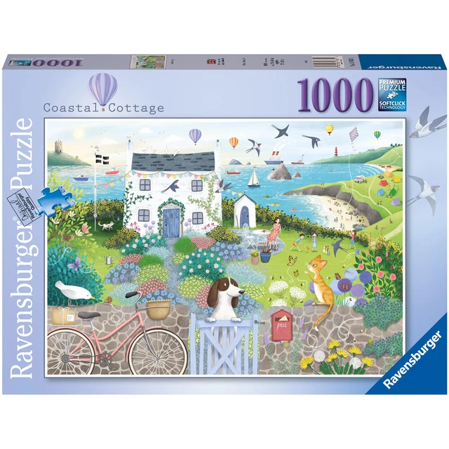 RAVENSBURGER 1000 PIECE Jigsaw Puzzle Coastal Cottage £16.99 - PicClick UK