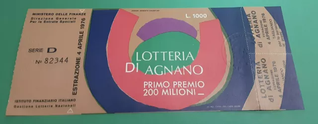 LOTTERIA AGNANO Biglietti e Cartoline - Scegli dal menu a tendina