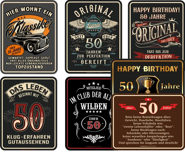 Lustiges Bild Zum 50 Geburtstag Eines Mannes 50. GEBURTSTAG BLECHSCHILDER lustiges Sprüche Schild 50 Geschenke