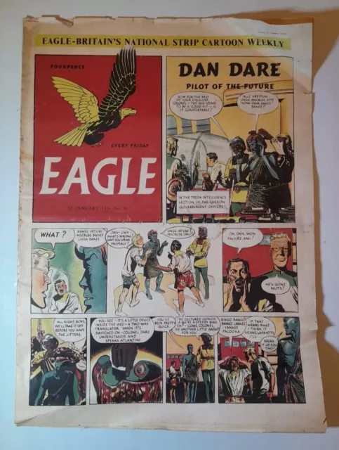 EAGLE Comic - Year 1951 - Vol 1 - No 40 - Date 12/01/1951 - UK Paper Comic