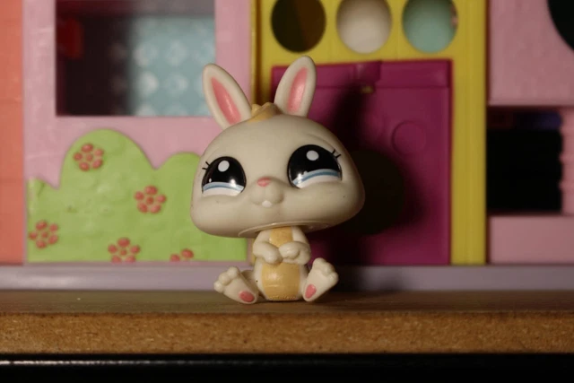 Figurine Littlest Pet Shop Hasbro Lapin Nain #1497 - Occasion - Collection Animaux