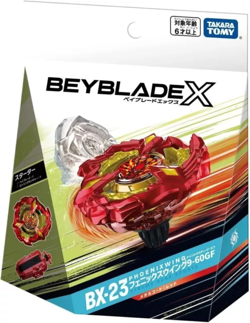 Takara Tomy Beyblade X Starter Bx-23 Phoenix Wing 9-60Gf Pré-23/12