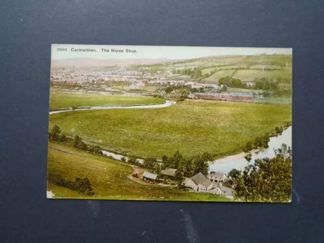 Carmarthenshire:  The Horse-Shoe (Bend In River), Carmarthen - Printed/Unposted