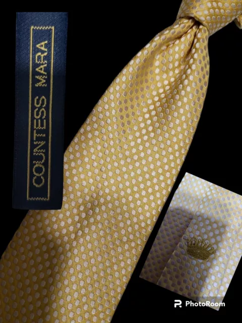 Countess Mara Luxury Woven Silk Necktie, Nwt