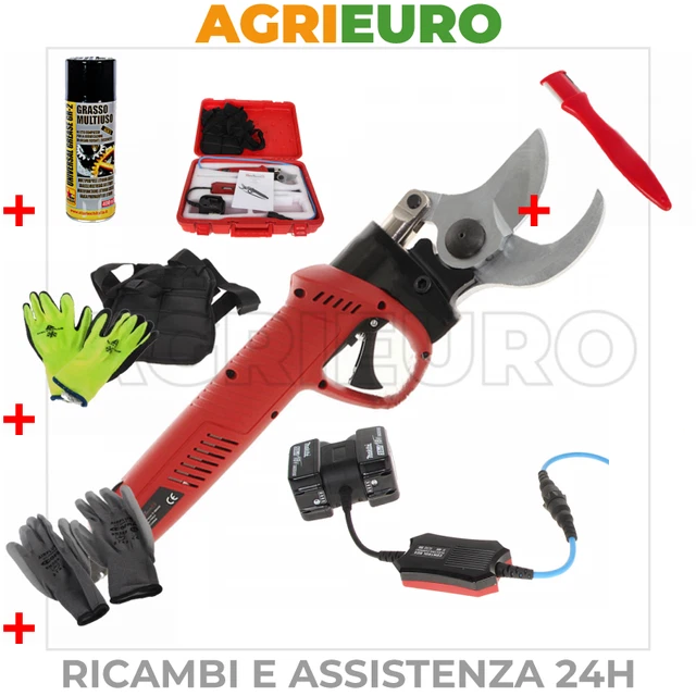 Forbici elettriche da potatura GeoTech Pro MS-45 - Diametro di taglio 45 mm