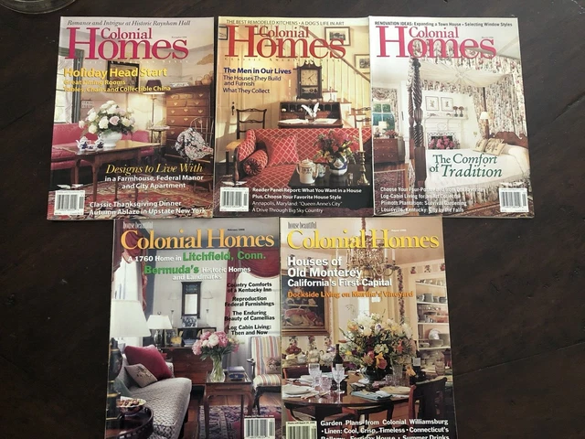 Colonial Homes Magazines Five Issues 1996 1998 Colonial Homes Magazines Five Issues 1996 1998