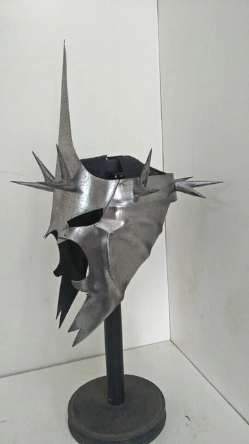 Casque Roi Sorcier Nazgul Le Seigneur Des Anneaux, Reproduction Acier, Pour LARP/décoration