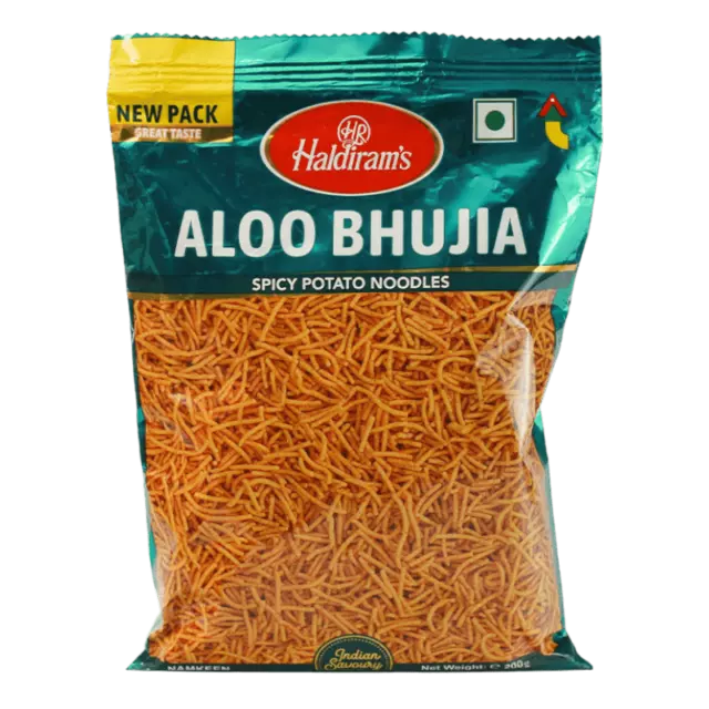 Haldiram's - 200g Aloo Bhujia (würzige Kartoffelsticks)
