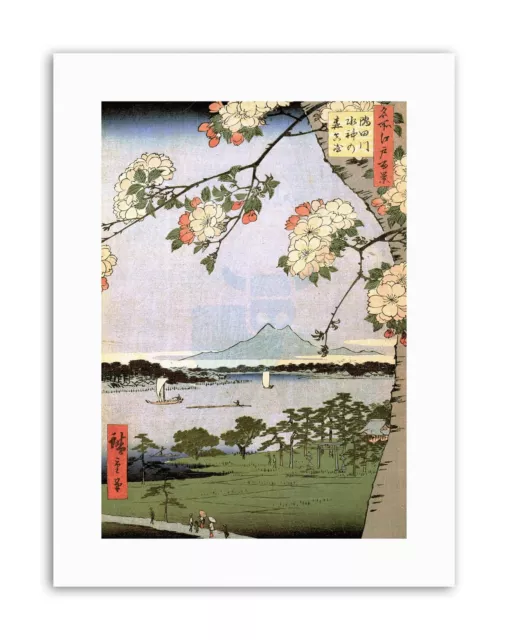 UTAGAWA HIROSHIGE JAPANESE 100 VIEWS EDO 035 Canvas art Prints