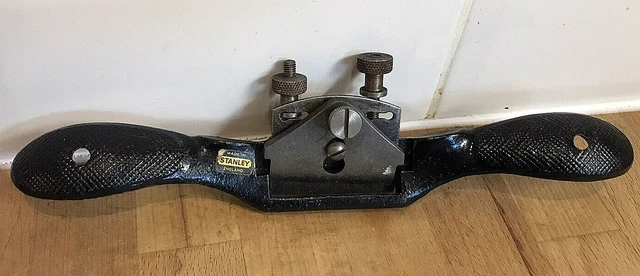 Vintage Black Metal Stanley  Spokeshave Plane woodworking & Carpenters tools GVC