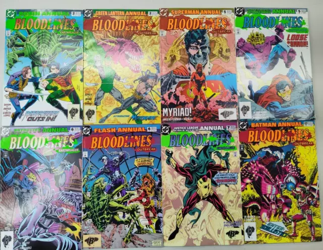 Lot of (8) Bloodlines Annuals: JLA / Batman / Flash / Robin Ect Comics