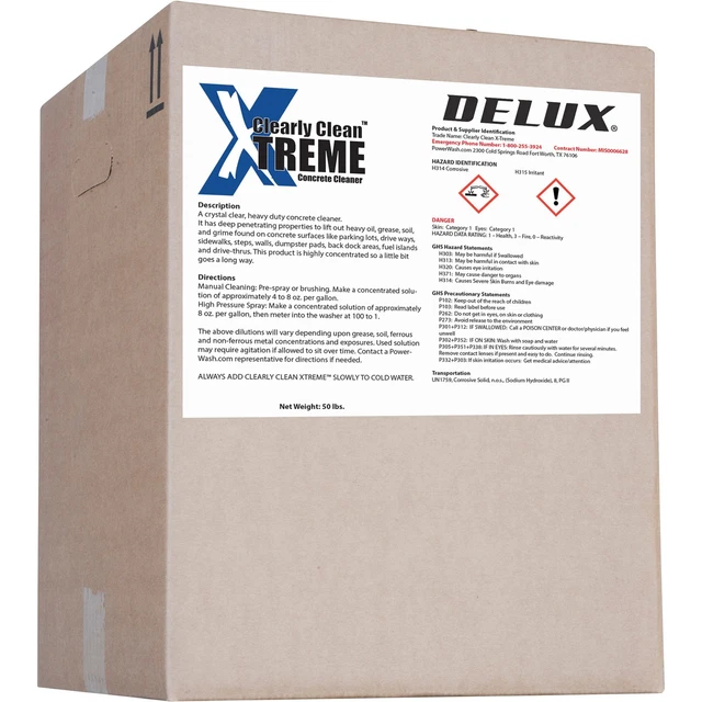 DELUX CLEARLY CLEAN Xtreme HeavyDuty Concrete Cleaner Concentrate — 4