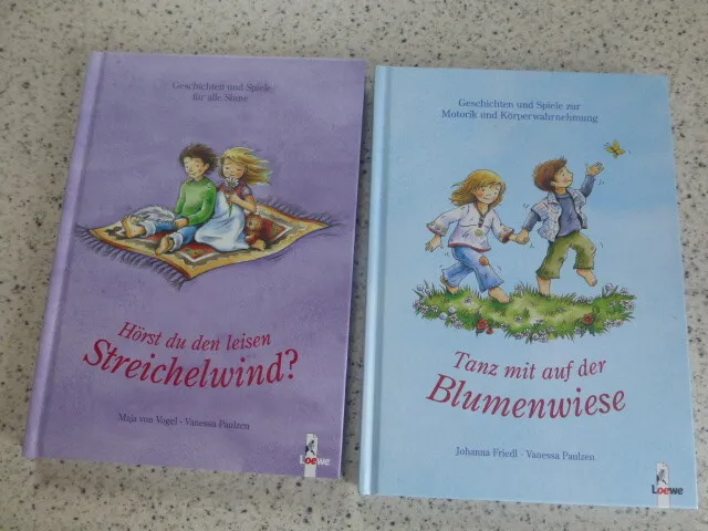2 x Kinder Bücher , Geschichten & Spielen zur Motorik & Körperwahrnehmung,