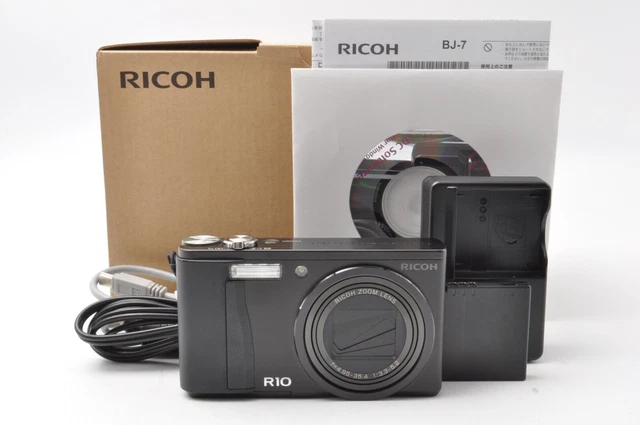 Ricoh R10 Black 10.0MP Compact Digital Camera "2,472 Shots" From JAPAN [ Exc++ ]