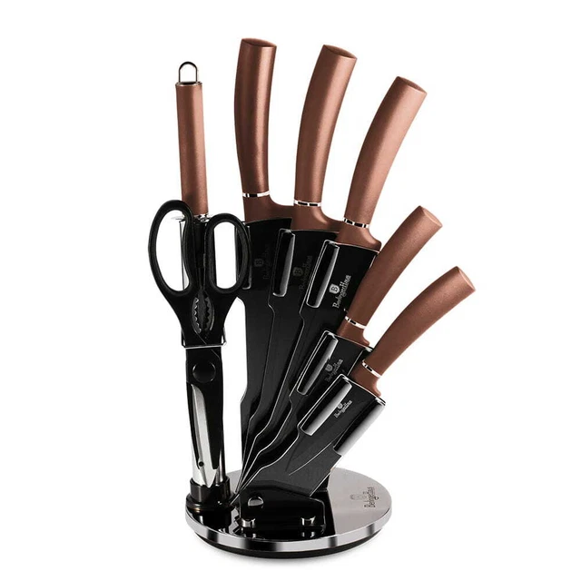 8-tlg Messerset Messer-Set BERLINGER HAUS METALLIC LINE ROSE GOLD BH-2561