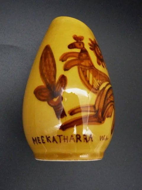 Vintage Studio Anna Pottery Vase Meekatharra W.a, Gc  #38