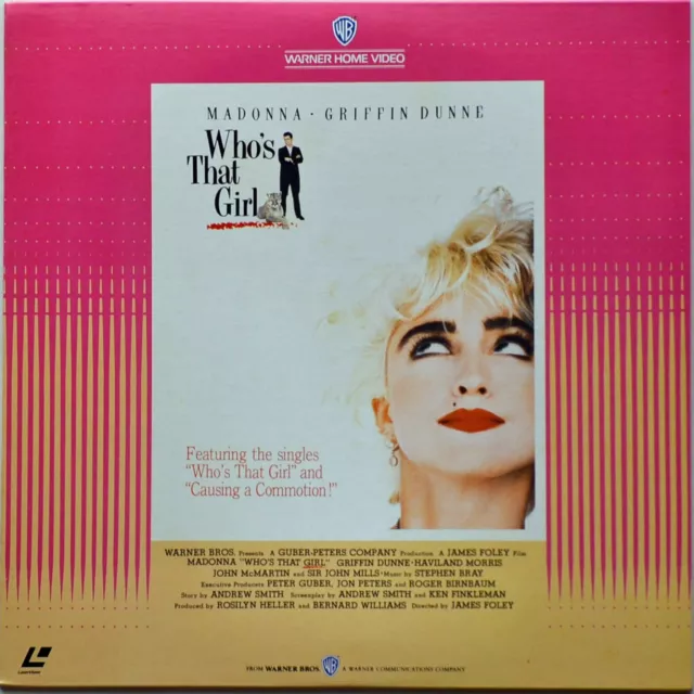 MADONNA Who's That Girl movie Laserdisc JAPAN LD NJL-11758