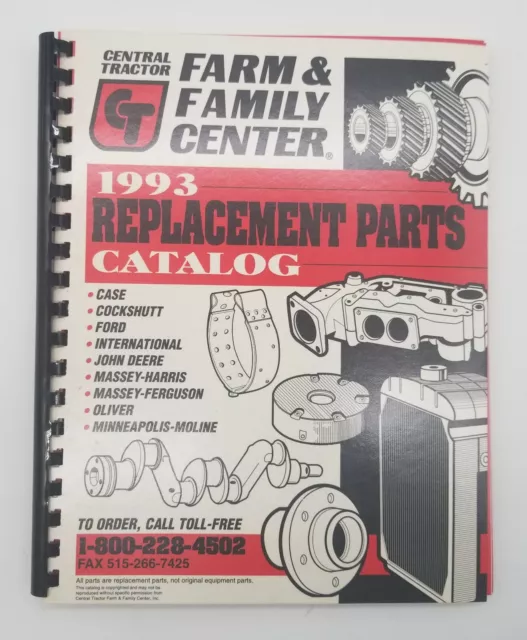 1993 Central Tractor Farm & Family Center Parts Catalog Des Moines Iowa