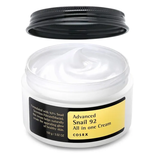 COSRX Snail Mucin 92% Hydratant 3,52 oz - Crème réparatrice quotidienne,...