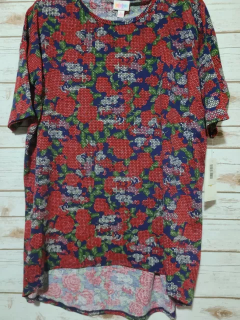 NWT LuLaRoe S Small Disney IRMA Roses Stars Hidden Minnie Mickey Mouse