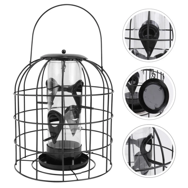 1pc extérieur d'oiseaux d'oiseau balcon oiseau alimentation cage jardin d'alimen
