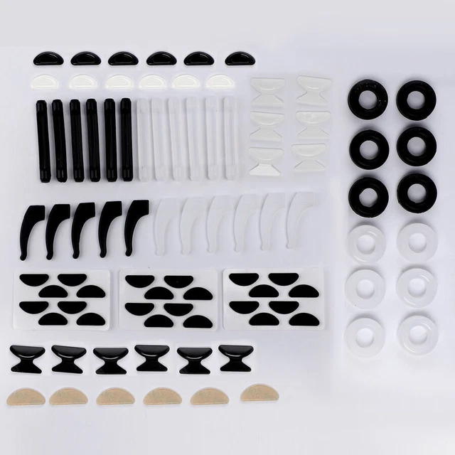 Set di 48 - Accessori Occhiali - Bianco e Nero Regolabili Classico & Moderno