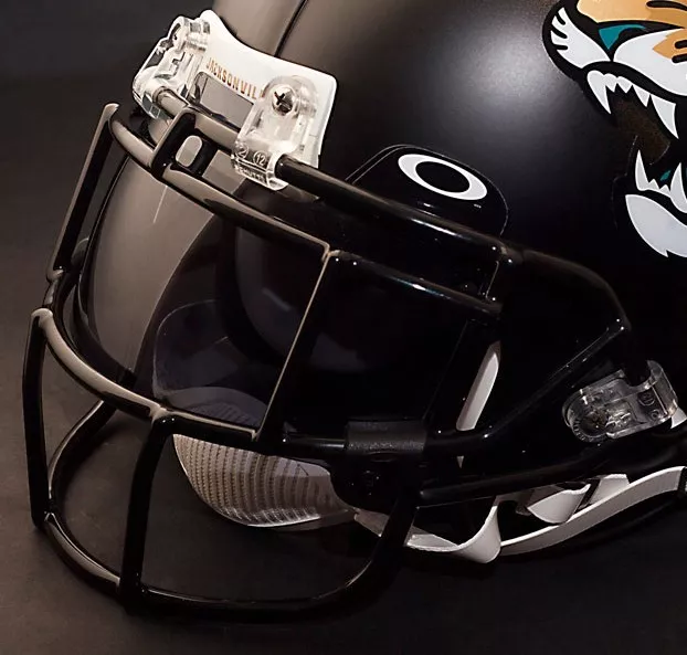JACKSONVILLE JAGUARS NFL Schutt EGOP Football Helmet Facemask/Faceguard (BLACK)