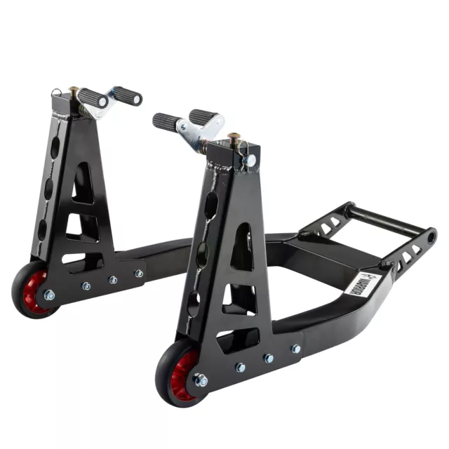 Warrior Motorcycle/Bike Front & Rear Alloy/Aluminium Universal Paddock Stand Kit 3