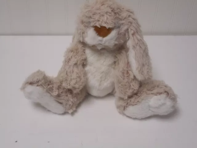 Melissa and Doug Plush Rabbit Bunny Frosted Brown Stuffed Animal Easter Toy 9"