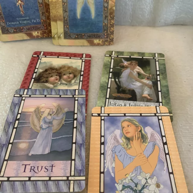 Healing with Angels Oracle Tarot Cards Doreen Virtue 1999 Complete Guide Mystic