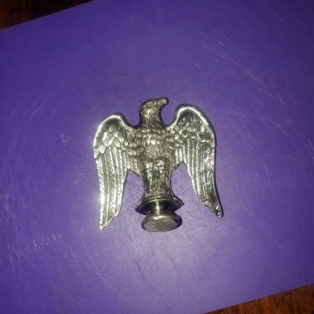 Vintage American Eagle Finial Topper, Old Clock Part, Flag, Lamp
