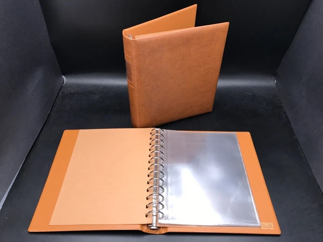 Lindner ETB-Album Classic Ringbinder Braun 2 St. mit je 20 Hüllen neuwertig (728