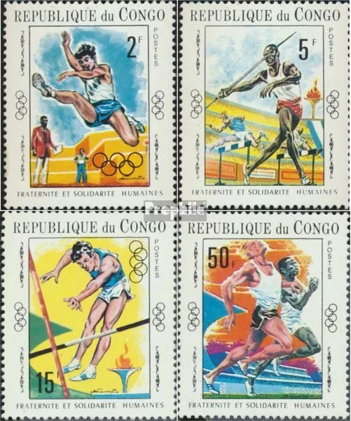 Briefmarken Kongo (Brazzaville) 1970 Mi 217-220 postfrisch