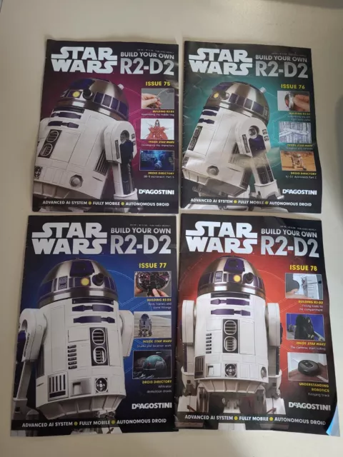 Deagostini Star Wars Bauen Sie Ihre Eigenen R2-D2 Ausgaben 75-78. Nur Keine Teilemagazine