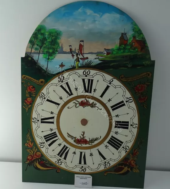 Hand Painted Antique Dutch Friesian Tail Clock Dial