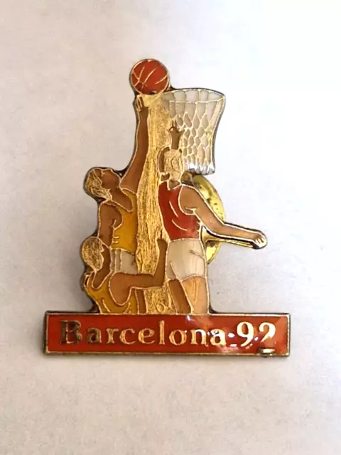 Pin's jeux olympiques Barcelone 1992 Basket-Ball