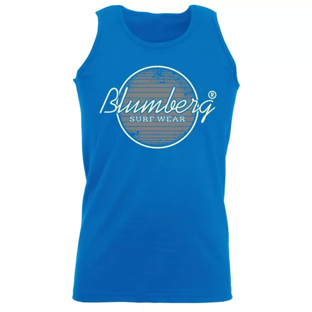 Blumberg Surf Wear Circle Grey Australia - Designer Singlet Vest Unisex Tank Top