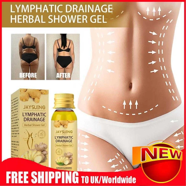 Slimming Shower Gel Lymphatic Drainage Brighten Skin Bath Gel Treat Swelling